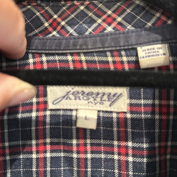Jeremy Argyle NYC Plaid Button Down - Picture 2 of 3
